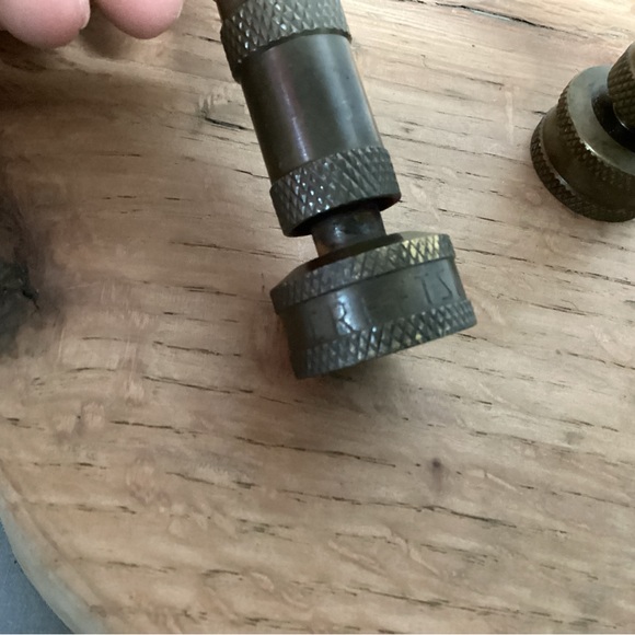 Vintage Brass Water Hose Nozzles - Set of 3 with 2 of them marked - Collectible - Picture 4 of 10